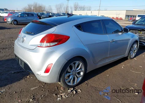 2012 Hyundai Veloster Base W/Black from USA, damaged, VIN KMHTC6AD9CU030695
